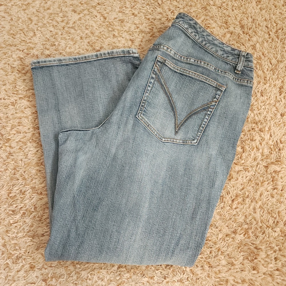 Venezia Womens 5 Petite Wide Leg High-Rise Blue Jeans